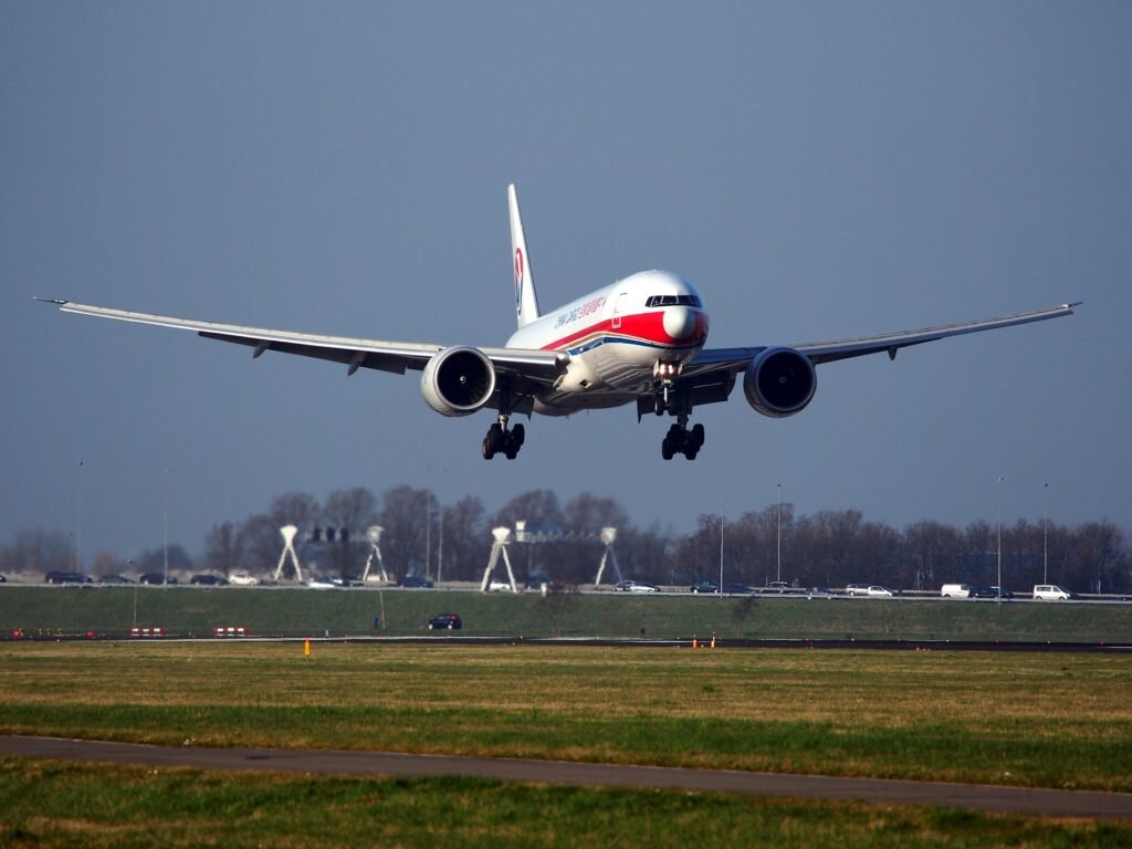 plane landing after dumping fuel